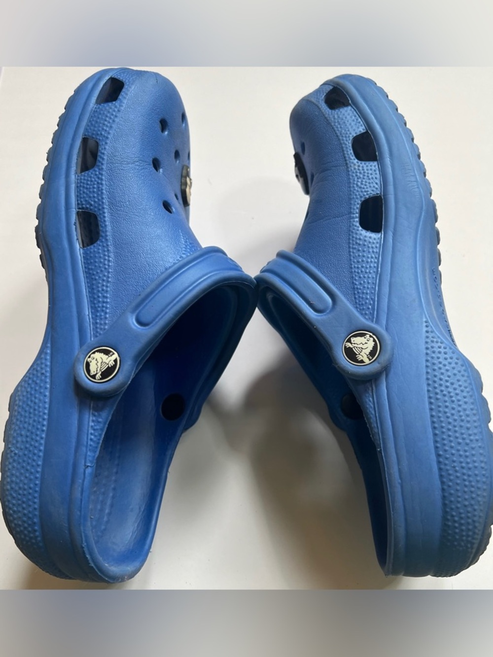 CROCS Classic Clogs Blue Comfort Slip-Ons Unisex Women's 8-9 Men's 6-7 - Picture 4 of 6